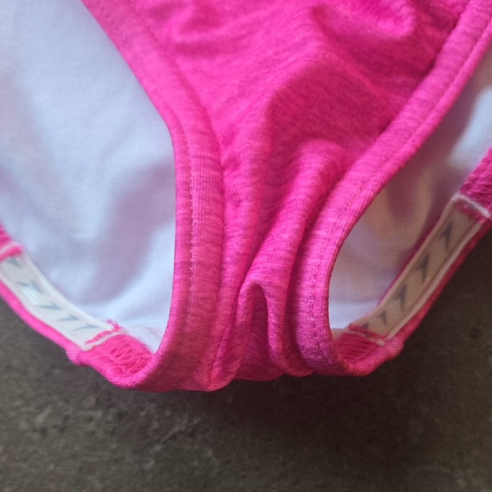 Speedo Kids Swim One Piece - Pink and Orange - Picture 4 of 5